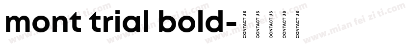 mont trial bold字体转换